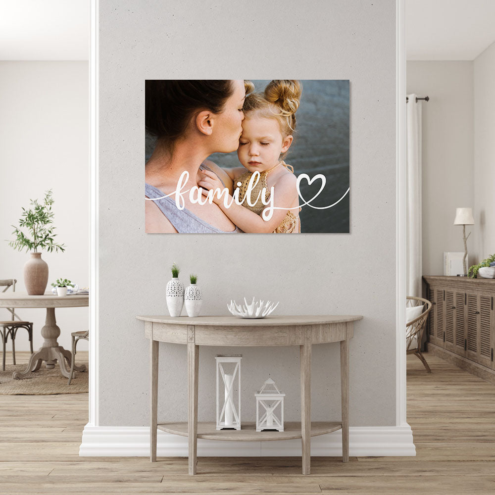 Affiche personnalisée Photos Family, Photo de famille, Père, Mère, Papa, Maman et enfants