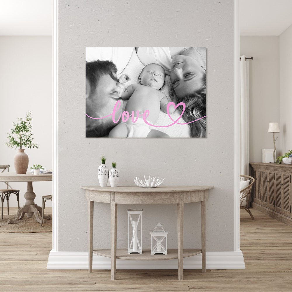 Affiche personnalisée Photos Love, Photo de famille, Père, Mère, Papa, Maman et enfants