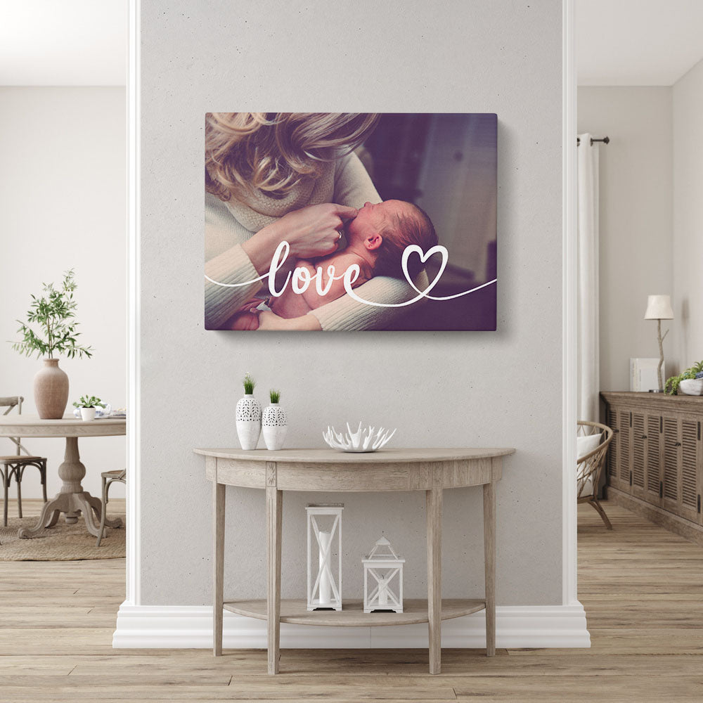 Tableau personnalisé Photos Love, Photo de famille, Père, Mère, Papa, Maman et enfants
