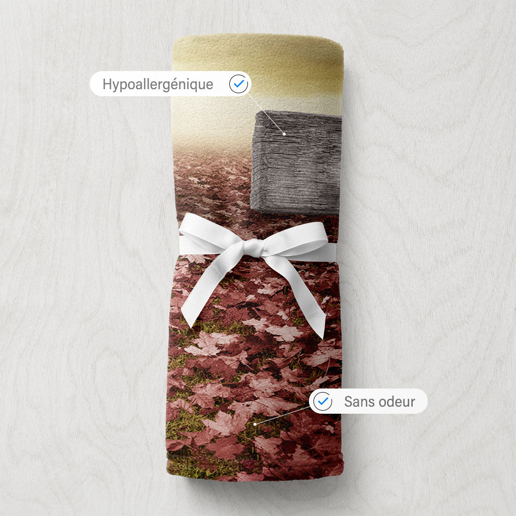 Plaid personnalisé, Prénom, Famille, Arbre cœur Couleur
