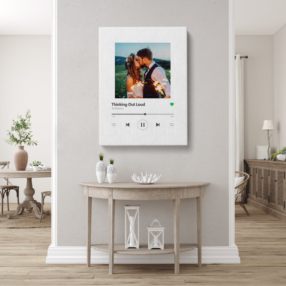 Tableau personnalisé couple, Mariage, Spotify