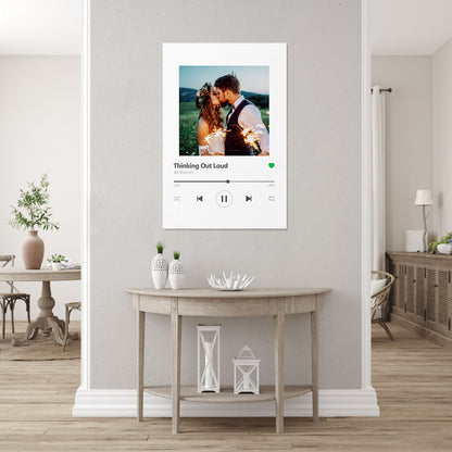 Affiche personnalisée couple et mariage, Spotify