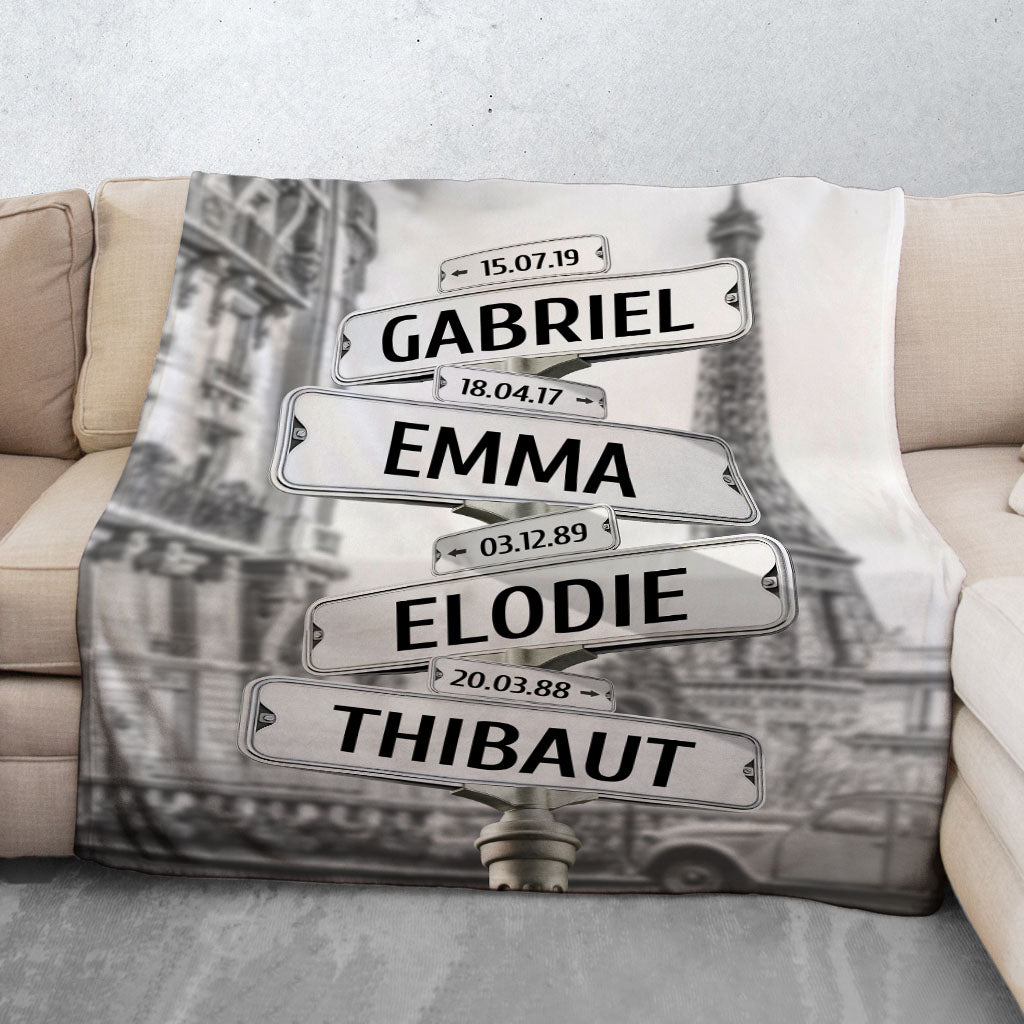 Novia Plaid In Pile 120x160 Cm Con Torre Eiffel E Rose | Coperta Morbida E Calda Con Stampa Digitale 3D, Confezione Regalo